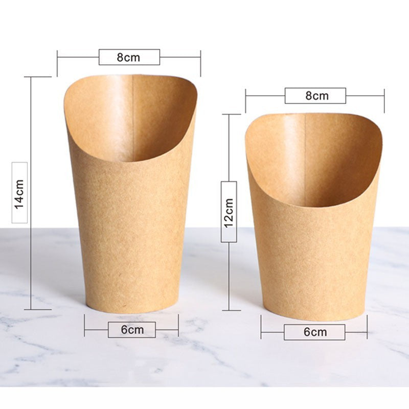 Disposable Paper Cup For Potato Chips