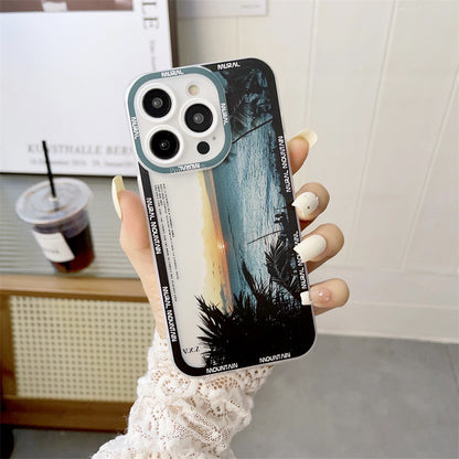 New Dark Purple  Phone Case Landscape Mountain Peak