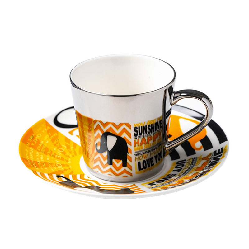 Retro Mug Reflection Ceramic Mirror Water Cup Afternoon Tea