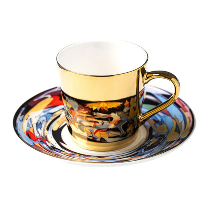 Retro Mug Reflection Ceramic Mirror Water Cup Afternoon Tea